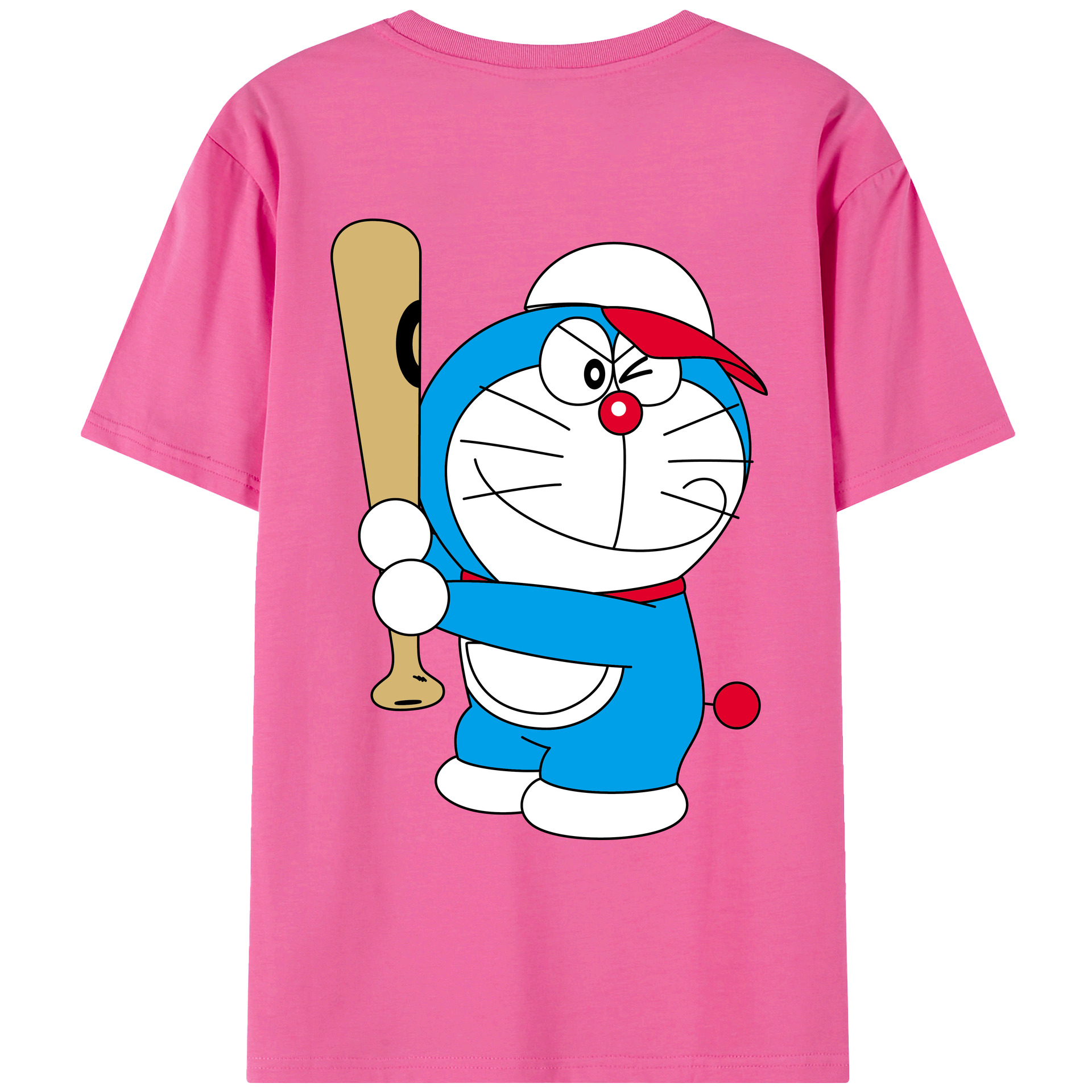 （画像用） ドラえもん Doraemon レディース半袖Tシャツ(バックプリント)